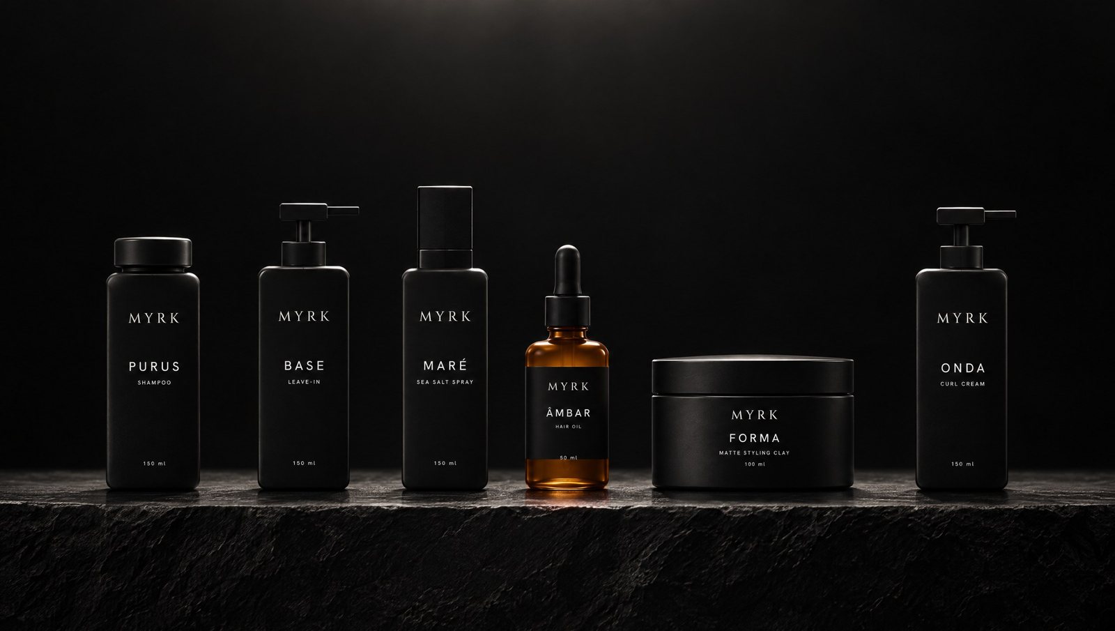MYRK: os seis produtos da coleção sobre pedra negra